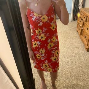 H&M floral mini sun dress